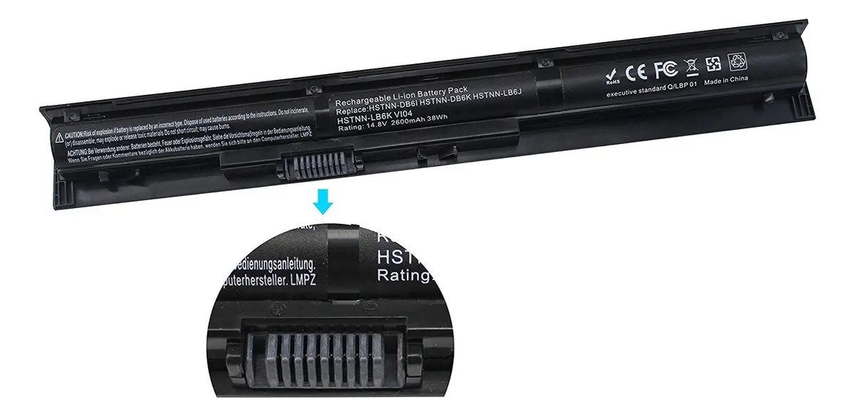Bateria Notebook Para Hp Vi04 V104 Lb6k G3 Color De La Batería Negro - Imagen 2