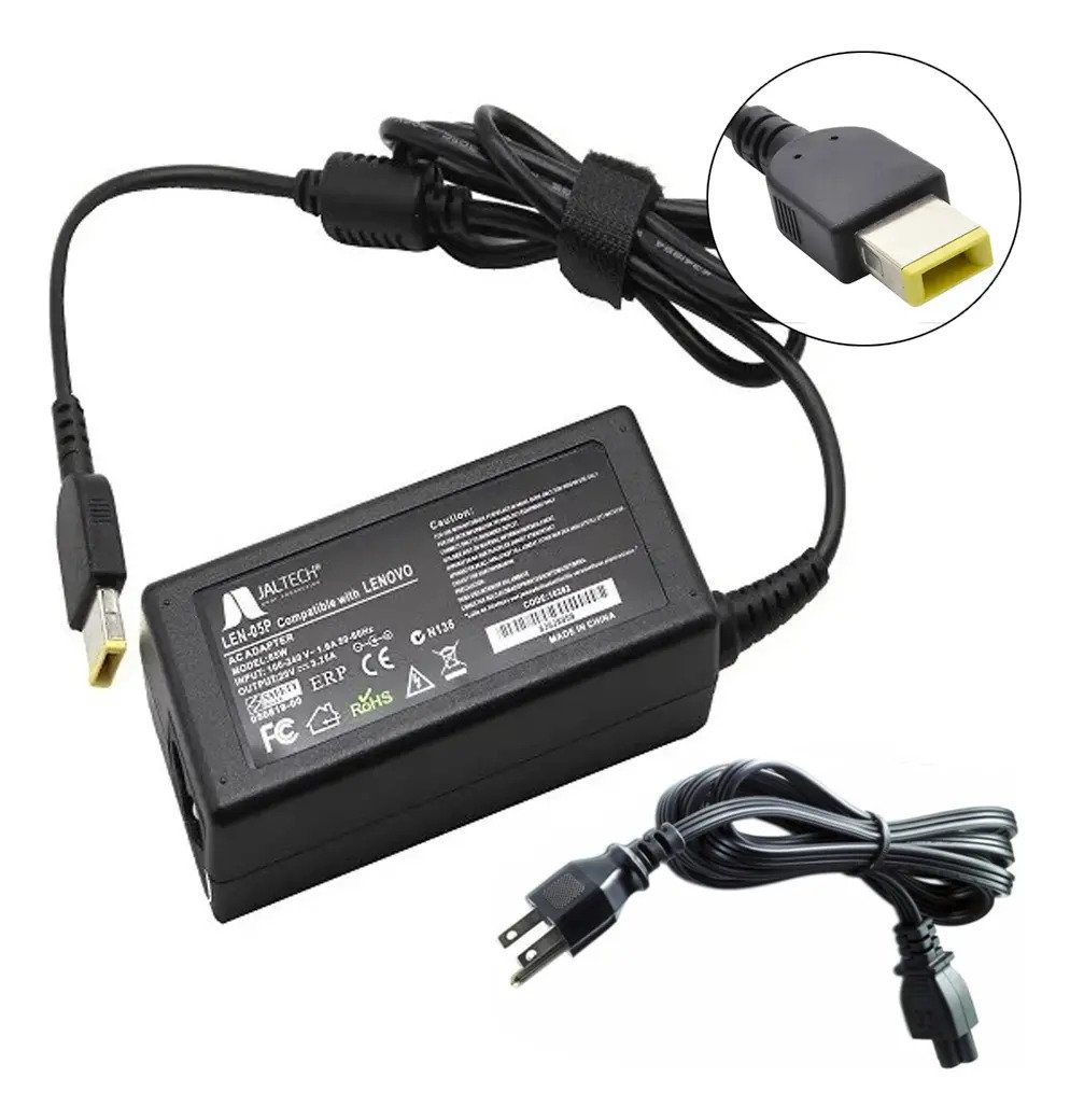 Cargador Premium Para Lenovo 20v 4.5a 90w Usb Rectangular