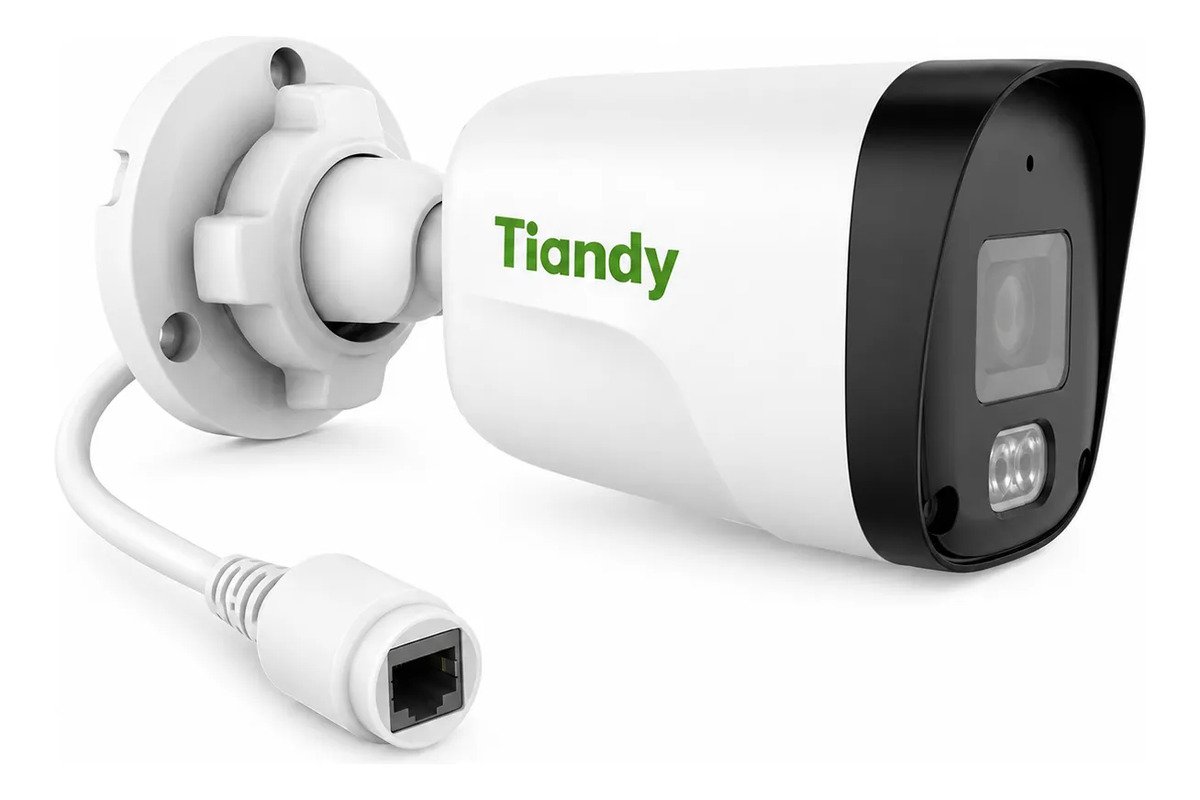 Cámara Ip Tiandy Ak Poe 2mp Dual Light Micrófono S+265