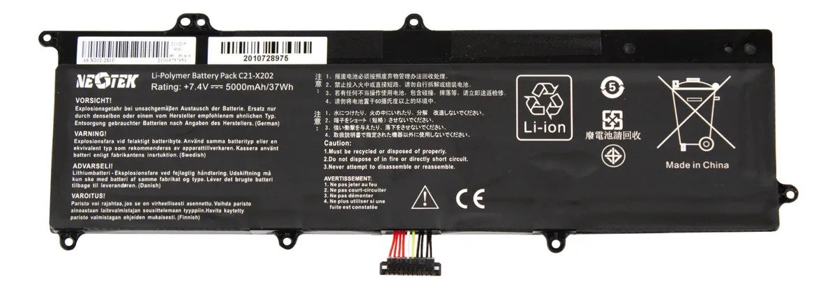 Batería Asus X201e C21-x202 Compatible Homologada Negro