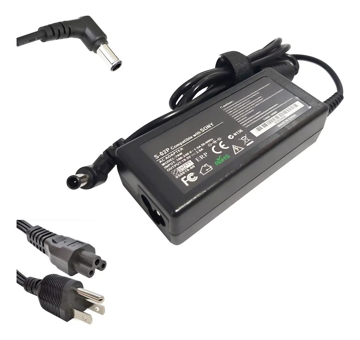 Cargador Para Sony 19.5v, 3.9a 75w 6.0*4.4mm