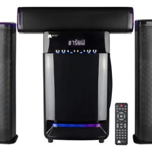 Teatro En Casa 4000w Rgb Bluetooth Subwoofer Fm Luz Ritmica - Negro - 50hz-18khz 110v