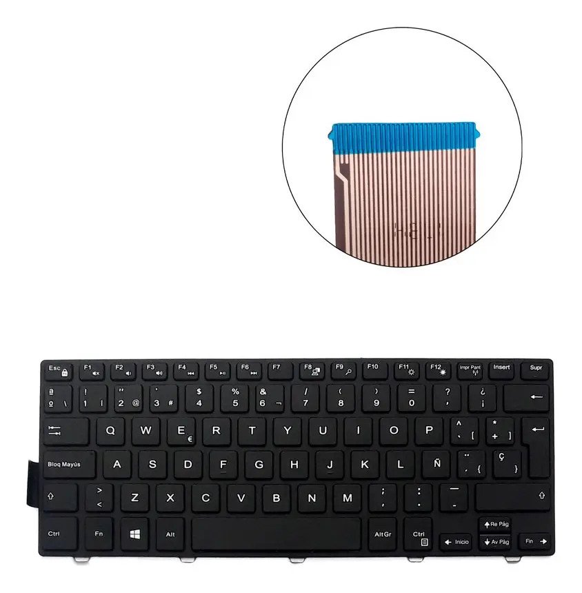 Teclado Para Computador Portátil Dell Inspiron 14 3443 - Imagen 2