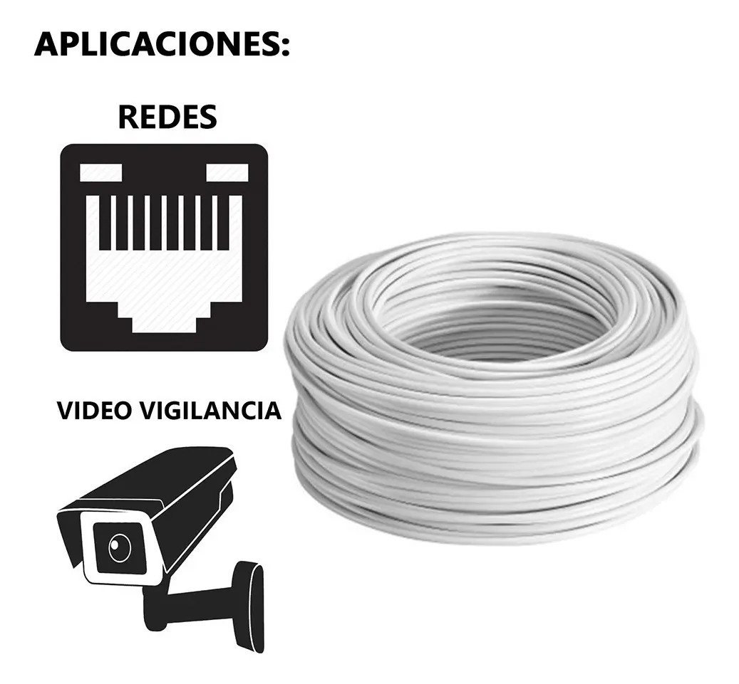 Caja Cable De Red Utp Cat 6 Caja X 300 Mts Alto Rendimiento - Imagen 7