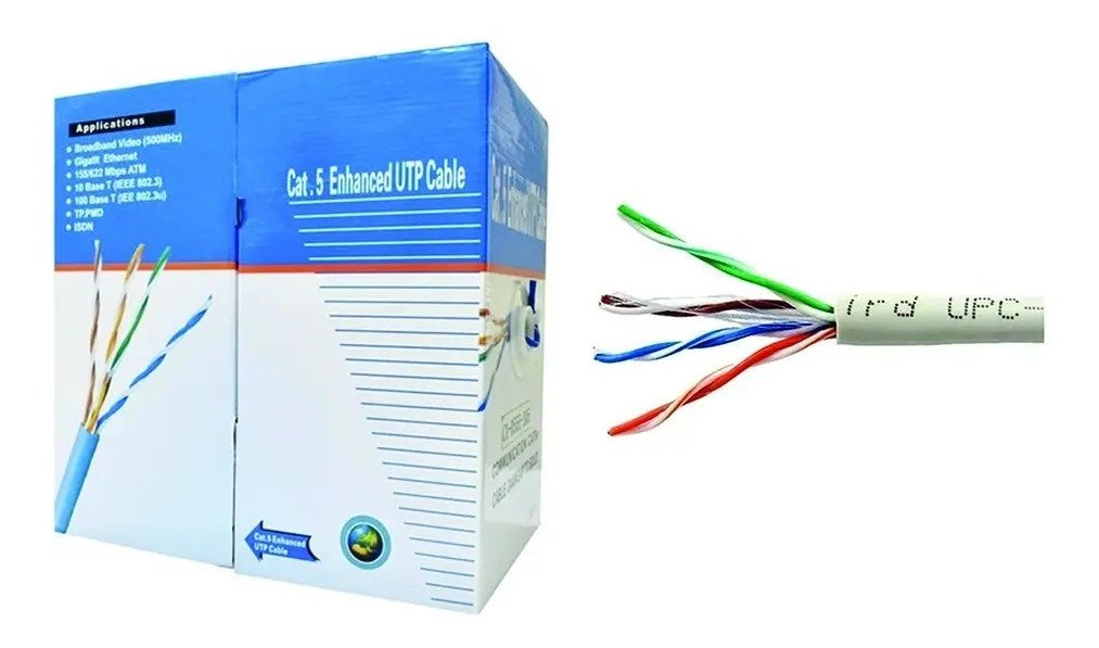 Cable De Red Utp Cat 5e Caja Por 305mts