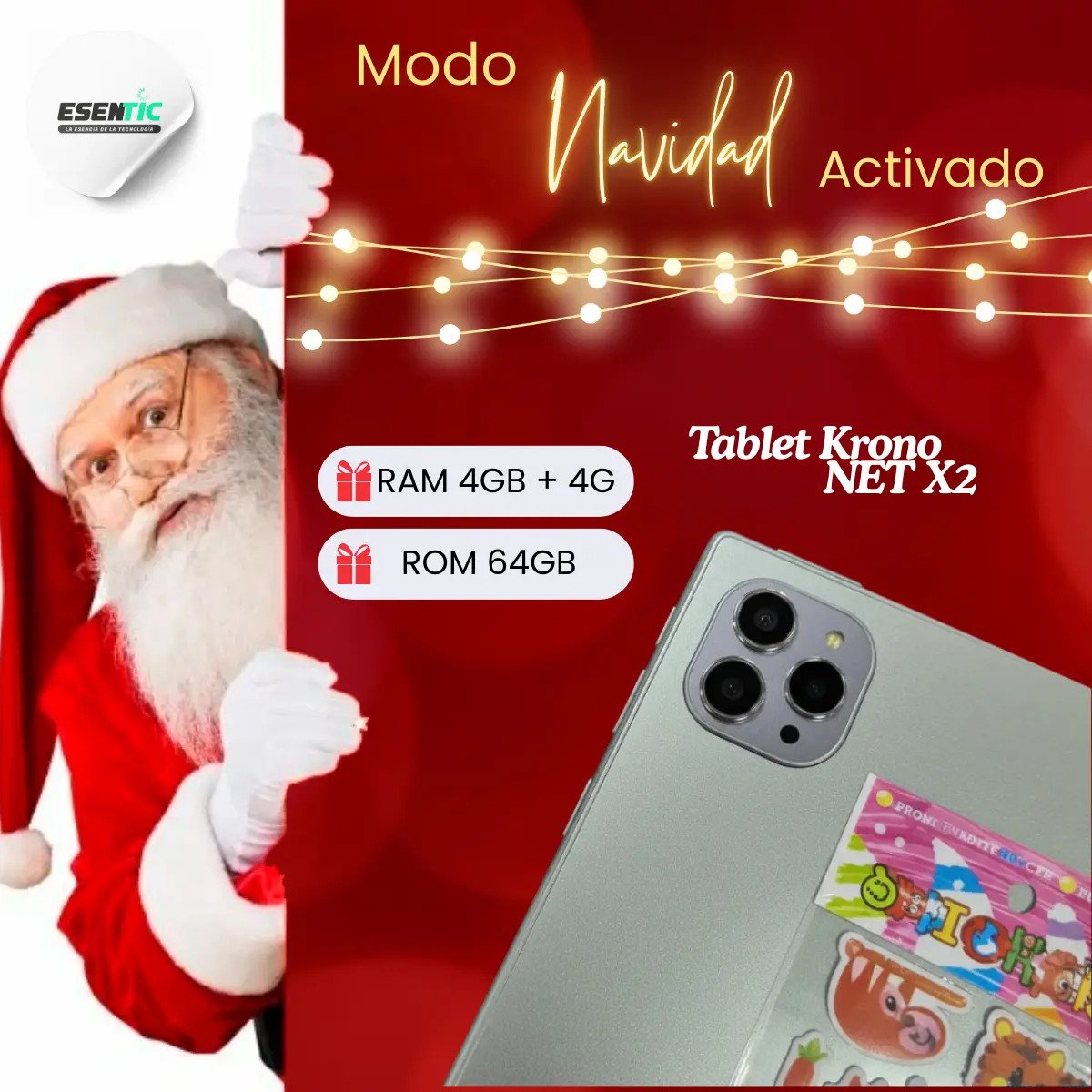 Tablet Kronos 10 Hd 8gb Ram 64gb Android 15 Kids - Imagen 4