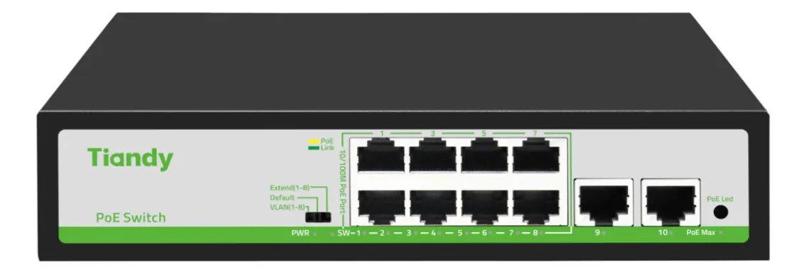 Switch Ethernet 8 Puertos 10/100 Mbps Alta Estabilidad - Imagen 16