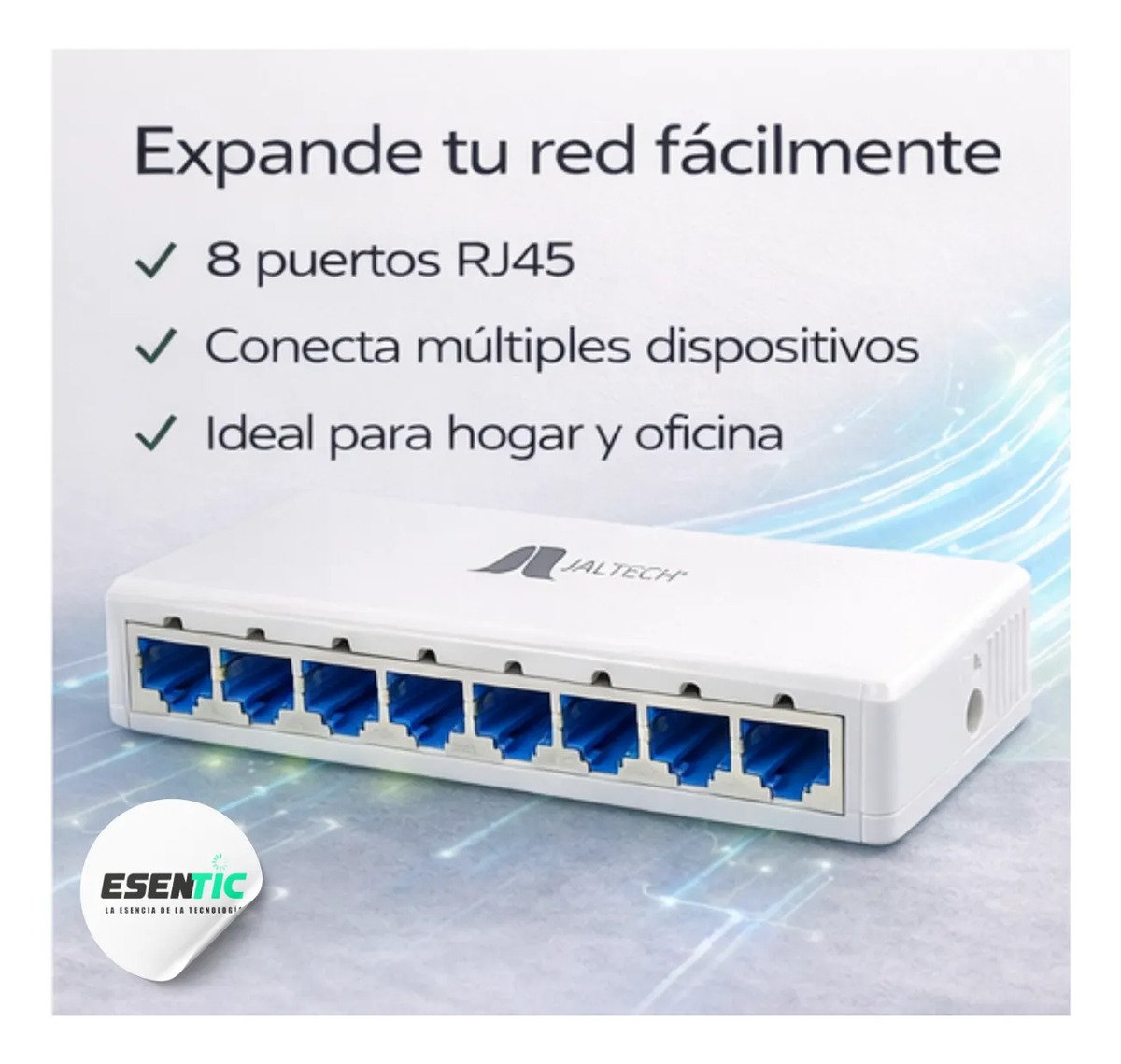 Switch Ethernet 8 Puertos 10/100 Mbps Alta Estabilidad - Imagen 5