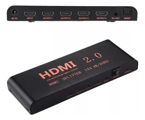 Splitter Hdmi Versión 2.0 4k 60hz - Imagen 2