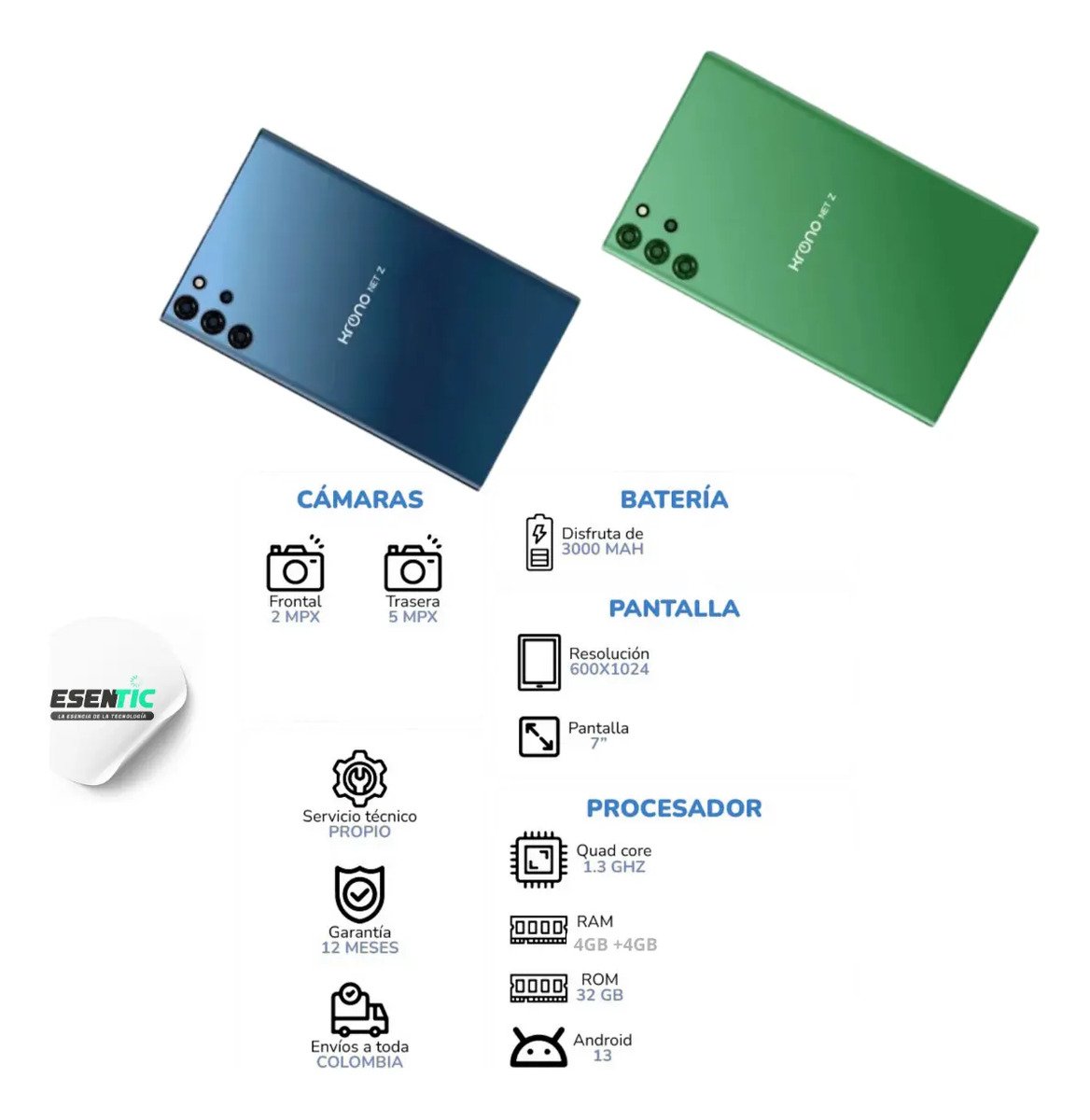 Tablet Krono 4gb Ram Física + 4 Gb Virtual - Imagen 5