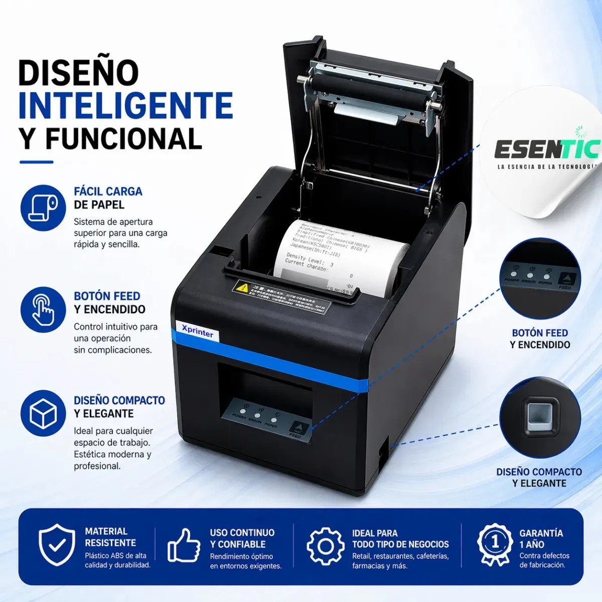 Impresora Térmica Pos Xprinter Xp-a160h 80mm Usb Corte Autom - Imagen 6