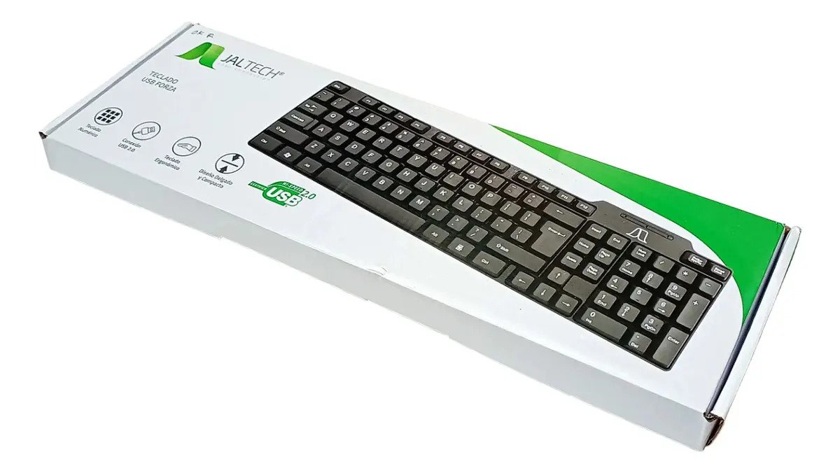 Teclado Usb Forza Jaltech Kb-05 Negro Para Pc Y Laptop