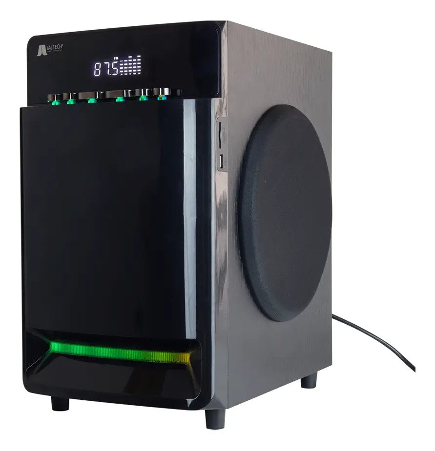Teatro En Casa 4000w Rgb Bluetooth Subwoofer Fm Luz Ritmica - Negro - 50hz-18khz 110v - Imagen 3