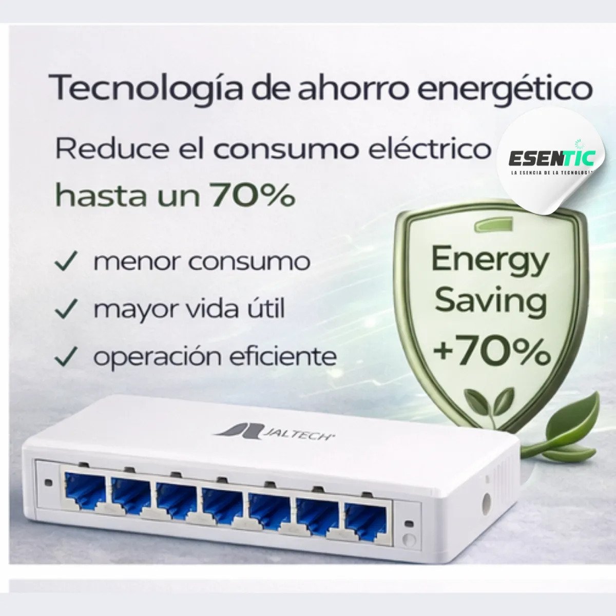 Switch Ethernet 8 Puertos 10/100 Mbps Alta Estabilidad - Imagen 4