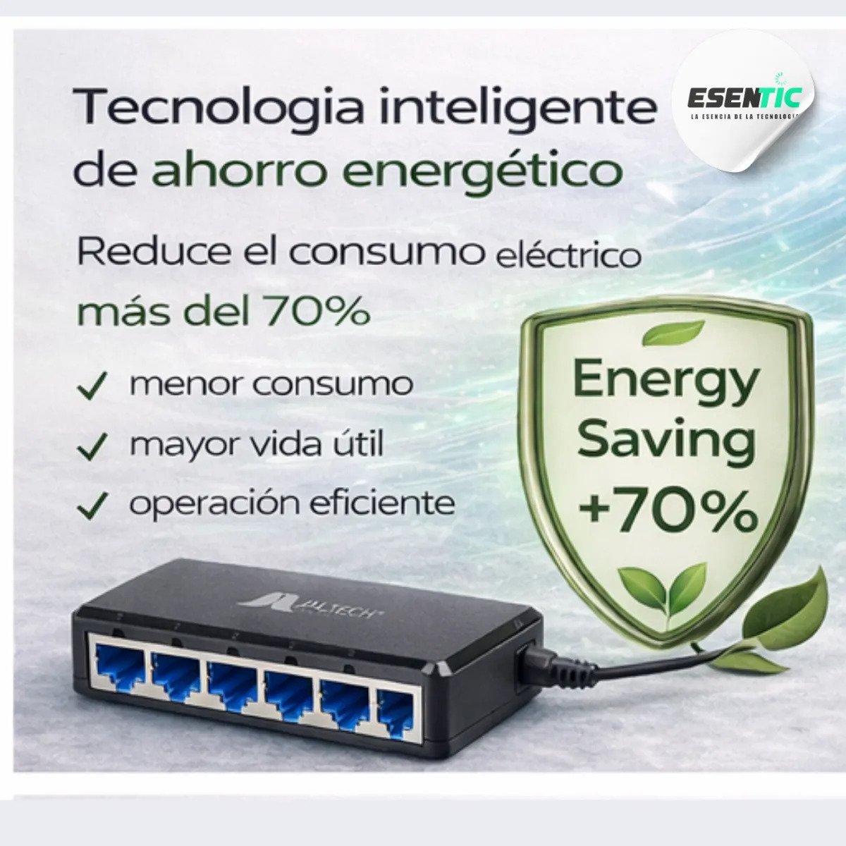 Switch Ethernet 8 Puertos 10/100 Mbps Alta Estabilidad - Imagen 11