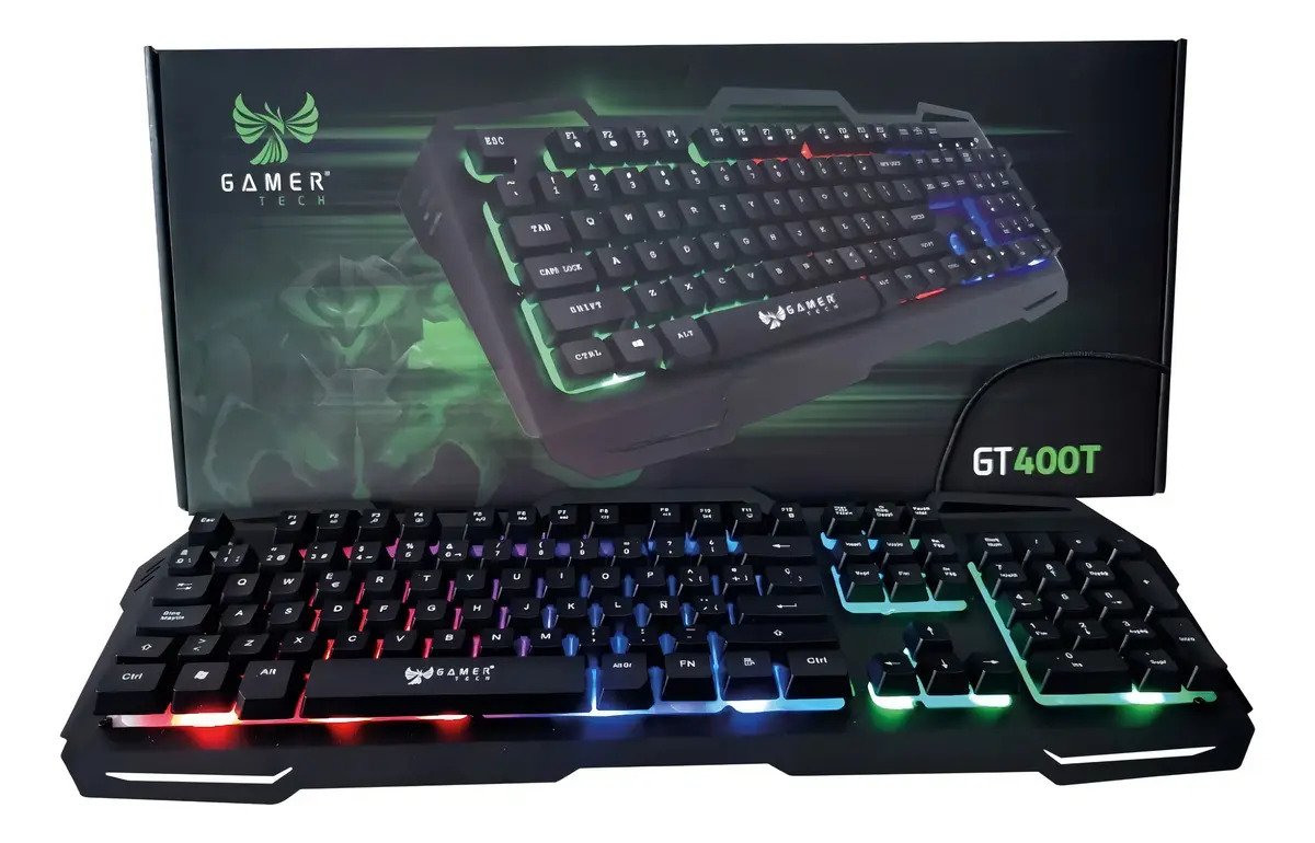 Teclado Gamer Tech Gt400t Membrana Tkl Retroiluminado Resistente Al Agua Negro Español Latinoamericano - Imagen 8