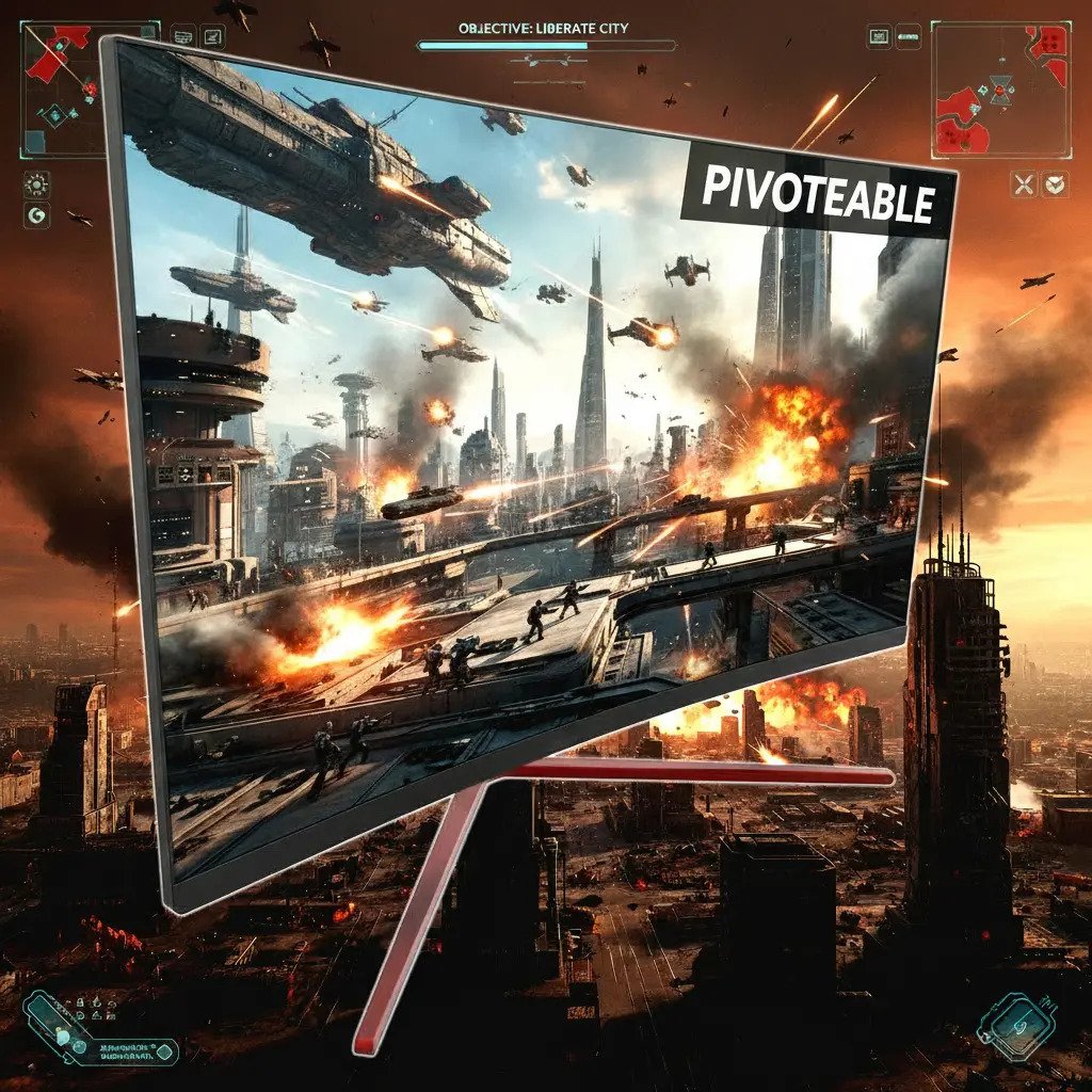 Monitor Gamer Curvo 27 Fhd 180hz 1ms Hdmi Dp Pivot - Imagen 2