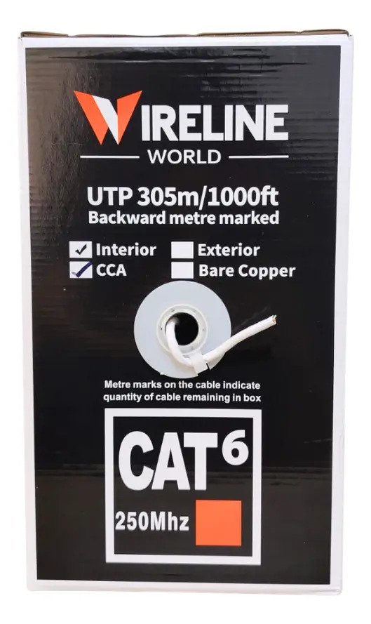 Caja Cable De Red Utp Cat 6 Caja X 300 Mts Alto Rendimiento - Imagen 3