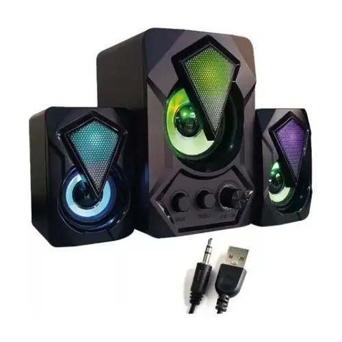 Parlantes Premium Gamer G3 2.1 Rgb Para Pc 11w - Imagen 4